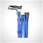 T Handle Folding Cane Anodised Blue